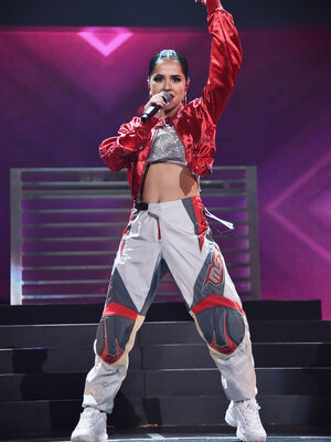 Becky G performs at iHeartRadio Fiesta Latina in Miami
